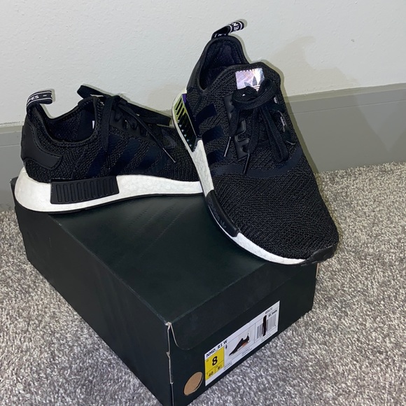 Adidas NMD_R1 black sneakers. - Picture 1 of 5